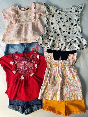 Toddler Girl's Summer Clothing Lot Bundle - Size 2T